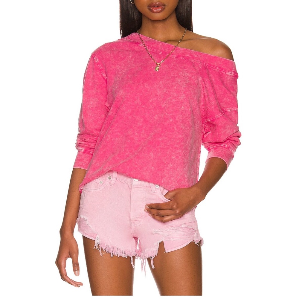 Splendid Paradise Sweatshirt in Hibiscus